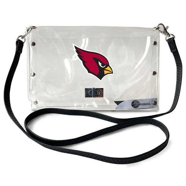 littlearth Arizona Cardinals Clear Envelope Purse