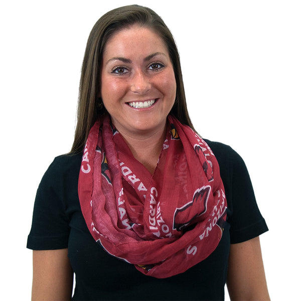 Littlearth Arizona Cardinals Sheer Infinity Scarf