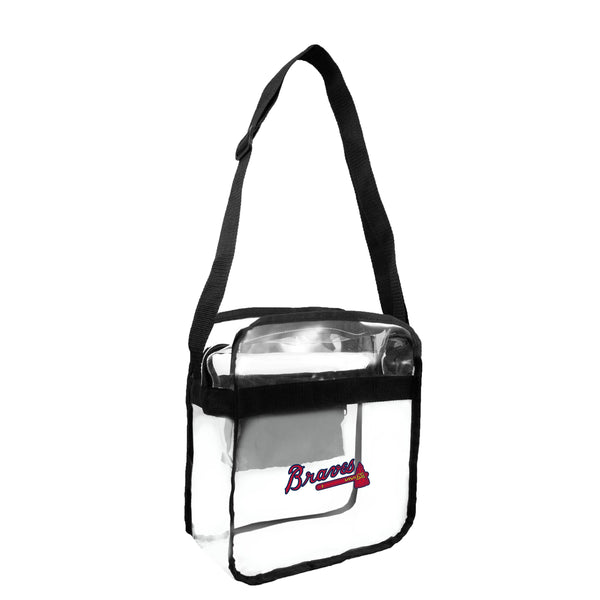 littlearth Atlanta Braves Clear Carryall Crossbody