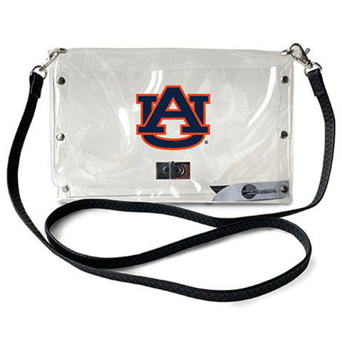 littlearth Auburn University Clear Envelope Purse