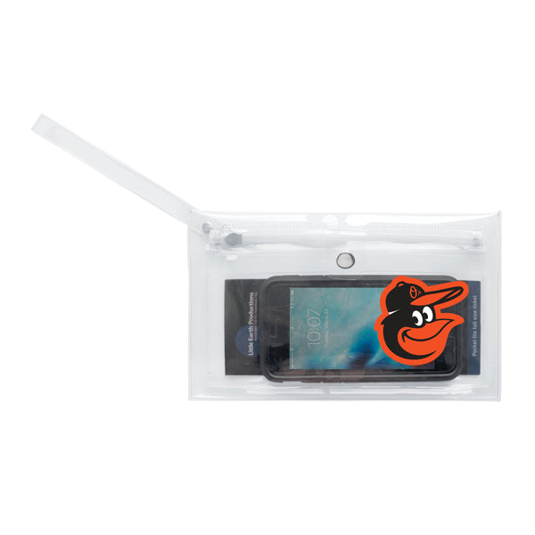 Littlearth Baltimore Orioles Clear Ticket Wristlet