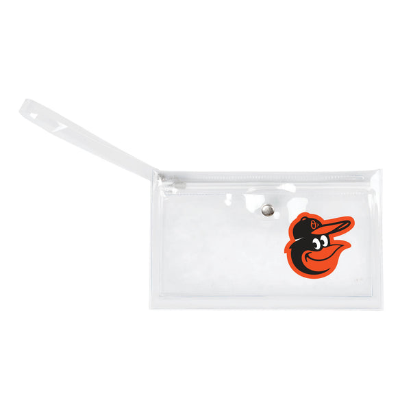 littlearth Baltimore Orioles Clear Ticket Wristlet