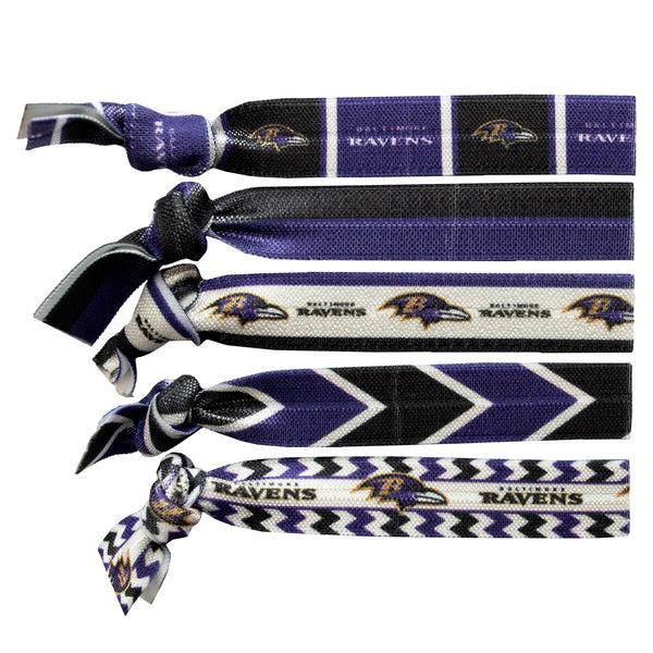 littlearth Baltimore Ravens Knotted Hair Tie