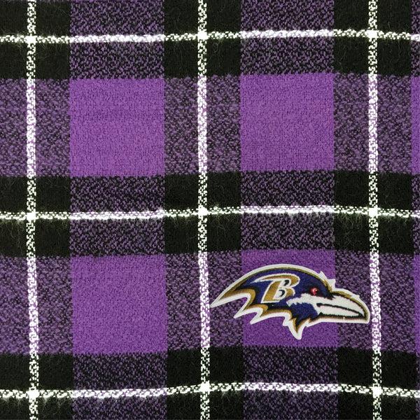 Littlearth Baltimore Ravens Plaid Blanket Scarf