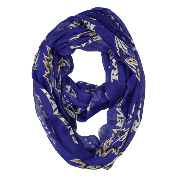 littlearth Baltimore Ravens Sheer Infinity Scarf