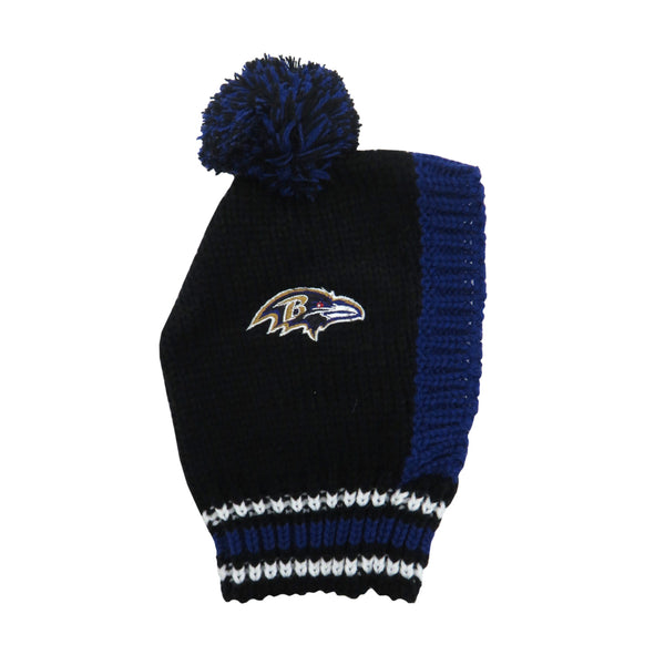 littlearth Baltimore Ravens Team Pet Knit Hat