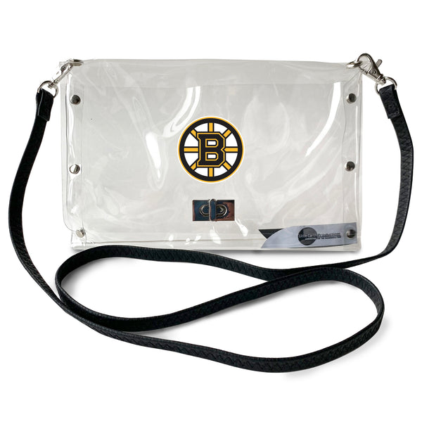 littlearth Boston Bruins Clear Envelope Purse