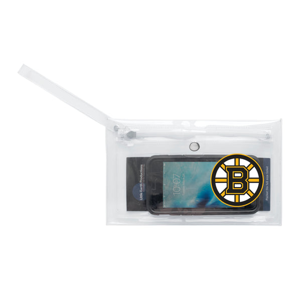 Littlearth Boston Bruins Clear Ticket Wristlet