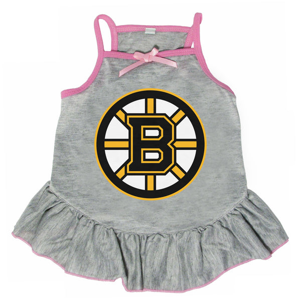 littlearth Boston Bruins Pet Dress Gray