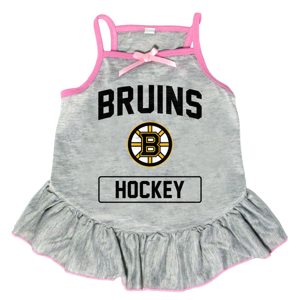 littlearth Boston Bruins Pet Dress Grey Type