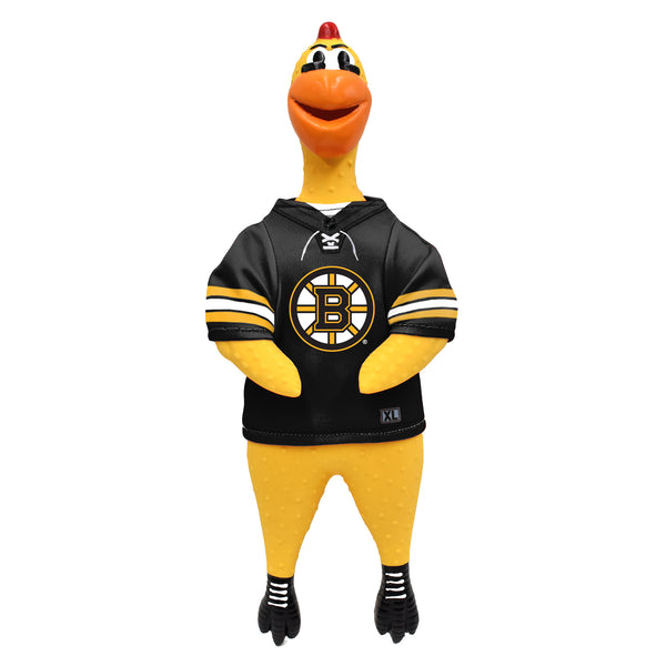 littlearth Boston Bruins Rubber Chicken Pet Toy