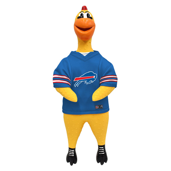 littlearth Buffalo Bills Rubber Chicken Pet Toy