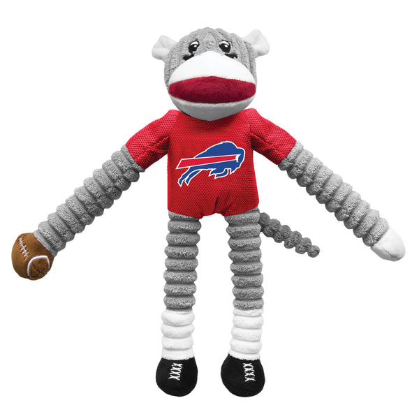 littlearth Buffalo Bills Team Sock Monkey Pet Toy