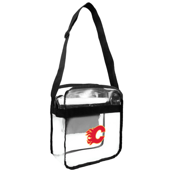 littlearth Calgary Flames Clear Carryall Crossbody