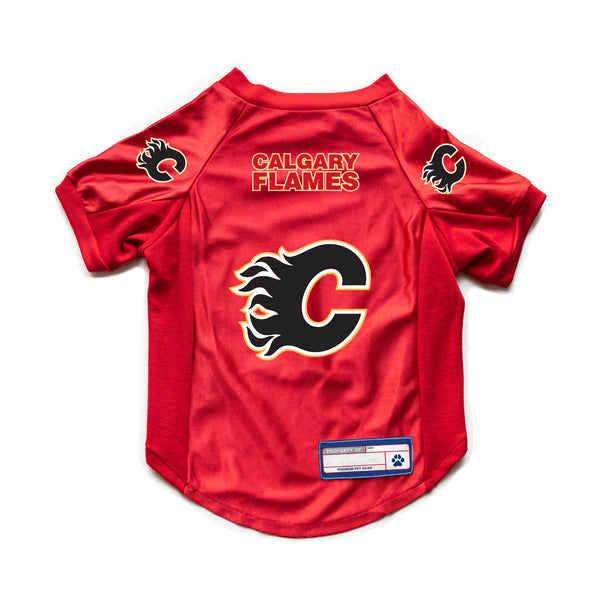 littlearth Calgary Flames Pet Stretch Jersey