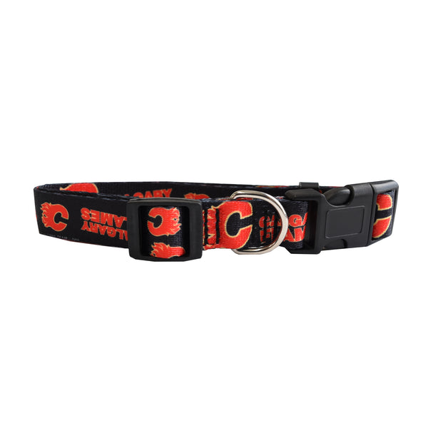 littlearth Calgary Flames Pet Team Collar