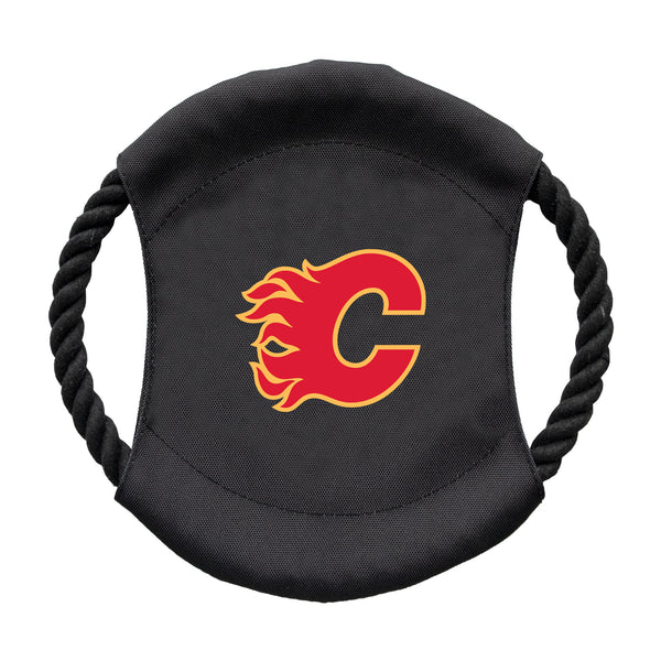 littlearth Calgary Flames Team Flying Disc Pet Toy