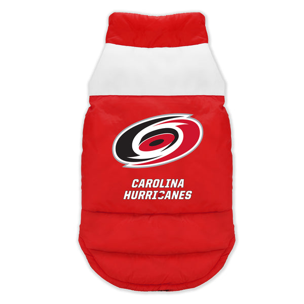 littlearth Carolina Hurricanes Pet Parka Puff Vest