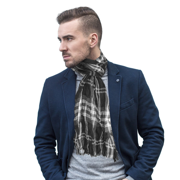 Littlearth Carolina Panthers Crinkle Scarf Plaid