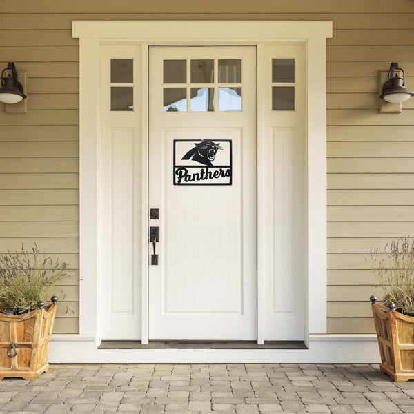 Littlearth Carolina Panthers Metal Team Sign