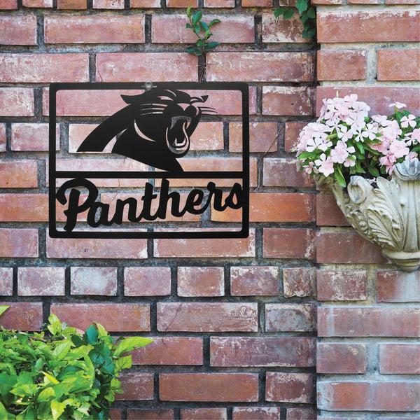 Littlearth Carolina Panthers Metal Team Sign