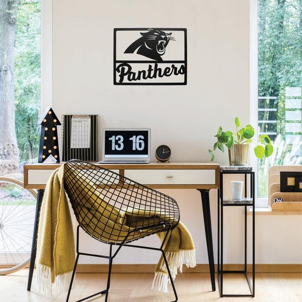 Littlearth Carolina Panthers Metal Team Sign