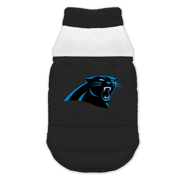 littlearth Carolina Panthers Pet Parka Puff Vest