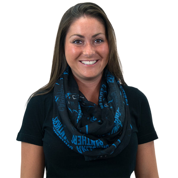 Littlearth Carolina Panthers Sheer Infinity Scarf