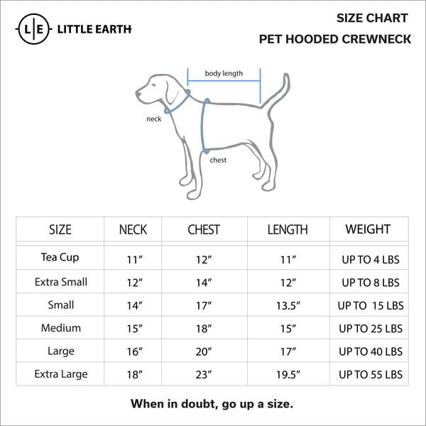 Littlearth Chicago Bears Pet Hooded Crewneck