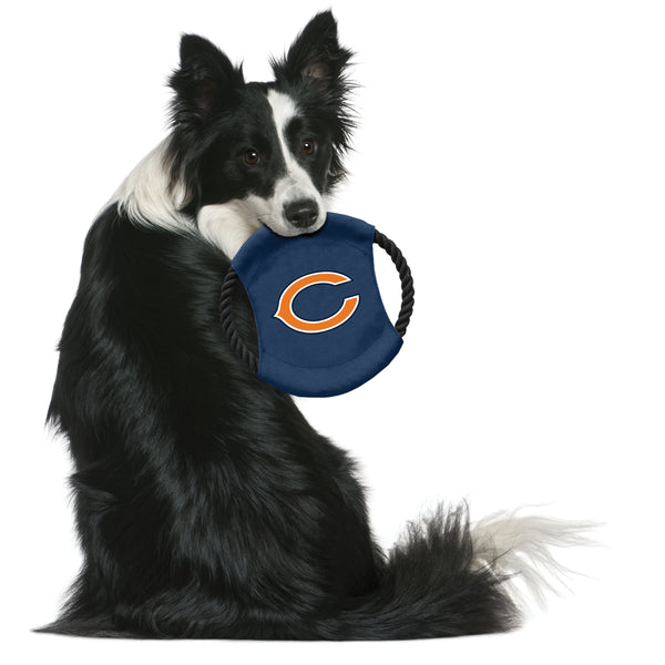 Littlearth Chicago Bears Team Flying Disc Pet Toy