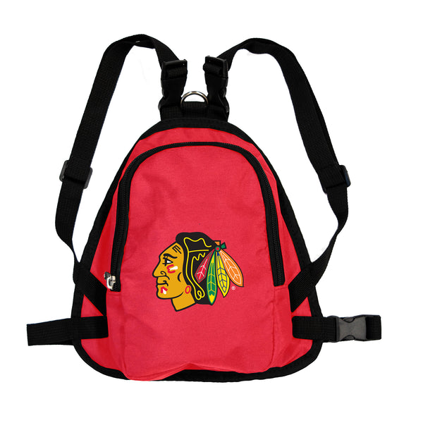 littlearth Chicago Blackhawks Pet Mini Backpack