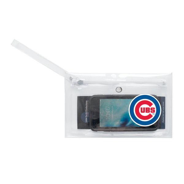 Littlearth Chicago Cubs Clear Ticket Wristlet
