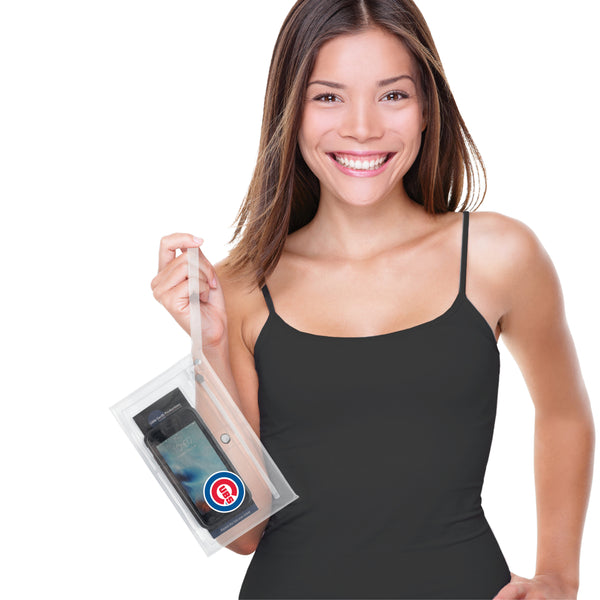 Littlearth Chicago Cubs Clear Ticket Wristlet