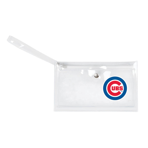 littlearth Chicago Cubs Clear Ticket Wristlet