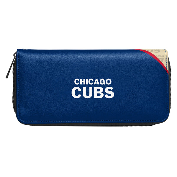 Littlearth Chicago Cubs Curve Zip Organizer Wallet
