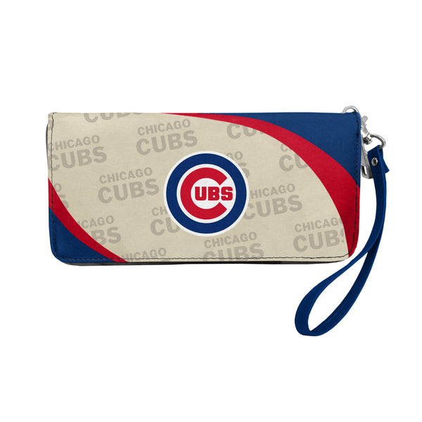 littlearth Chicago Cubs Curve Zip Organizer Wallet