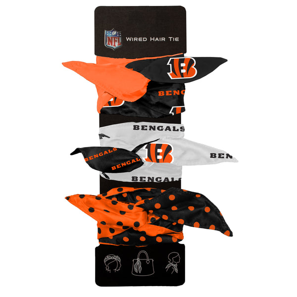 littlearth Cincinnati Bengals Wired Hair Tie