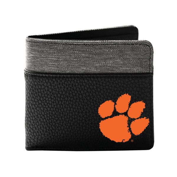 littlearth Clemson University Pebble BiFold Wallet