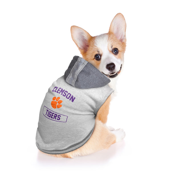 Littlearth Clemson University Pet Hooded Crewneck
