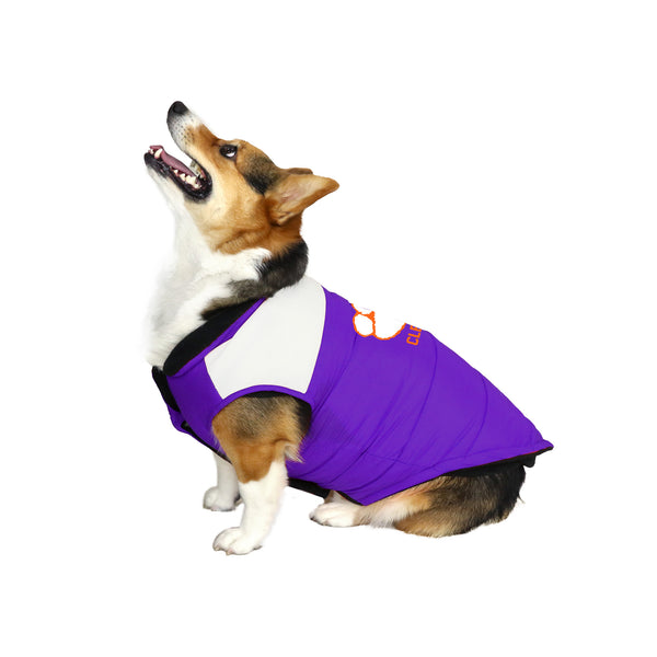 Littlearth Clemson University Pet Parka Puff Vest