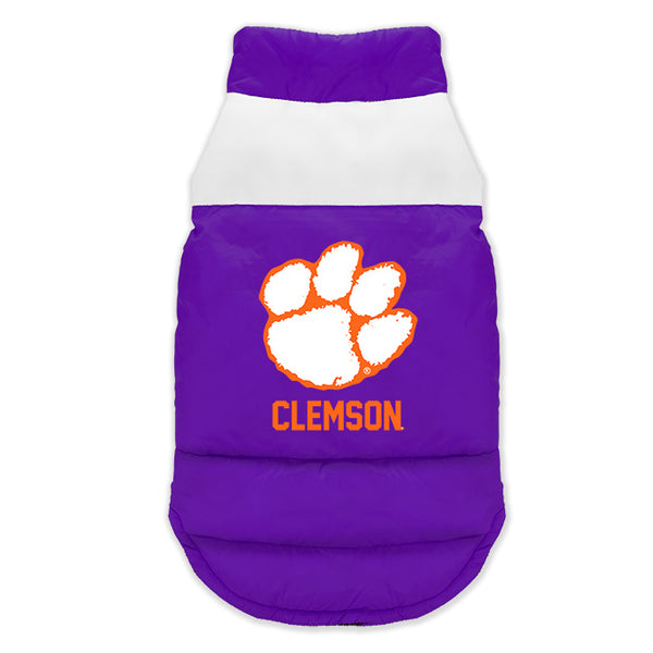 littlearth Clemson University Pet Parka Puff Vest