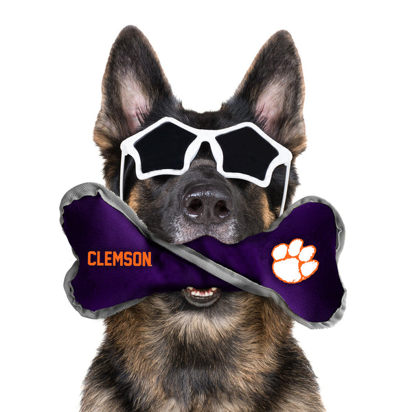 Littlearth Clemson University Pet Tug Bone