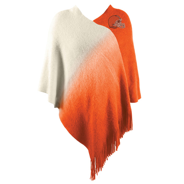 littlearth Cleveland Browns Dip Dye Poncho