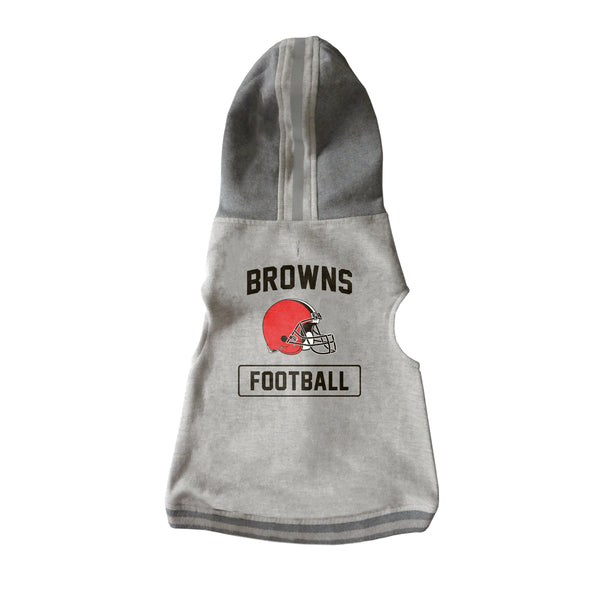 littlearth Cleveland Browns Pet Hooded Crewneck