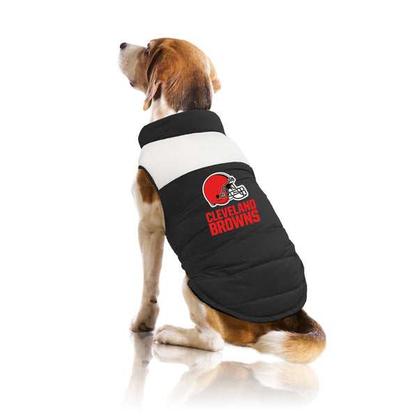 Littlearth Cleveland Browns Pet Parka Puff Vest