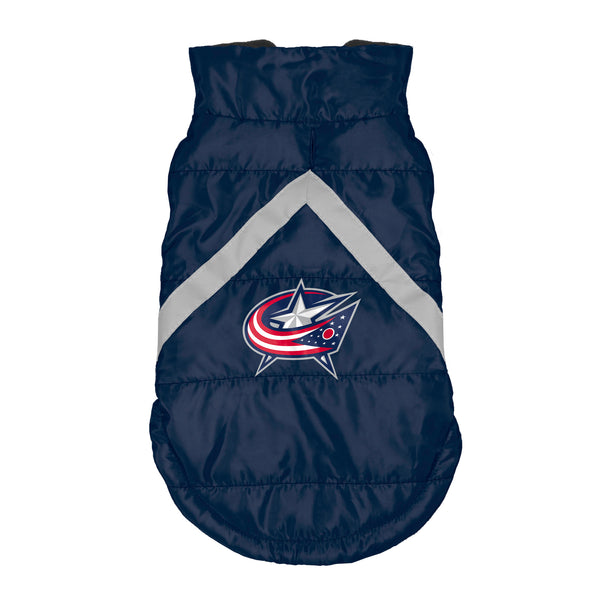 littlearth Columbus Blue Jackets Pet Puffer Vest