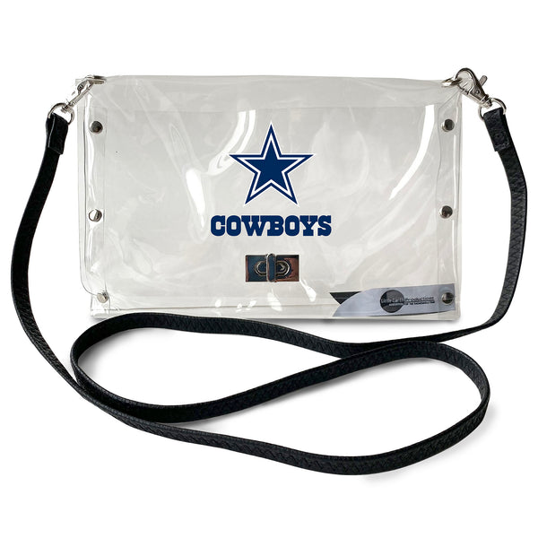 littlearth Dallas Cowboys Clear Envelope Purse
