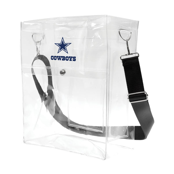 littlearth Dallas Cowboys Clear Ticket Satchel