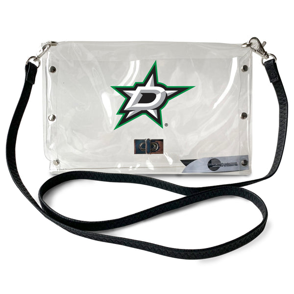 littlearth Dallas Stars Clear Envelope Purse