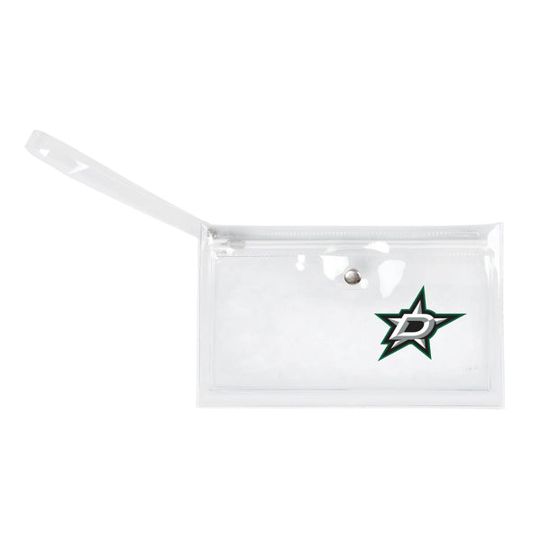 littlearth Dallas Stars Clear Ticket Wristlet